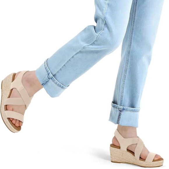 Women's Platform Espadrille Wedge Sandals - Picture 1 of 8